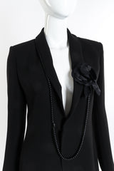 Jean Paul Gaultier Femme Ball Chain Blazer front on mannequin closeup @recessla