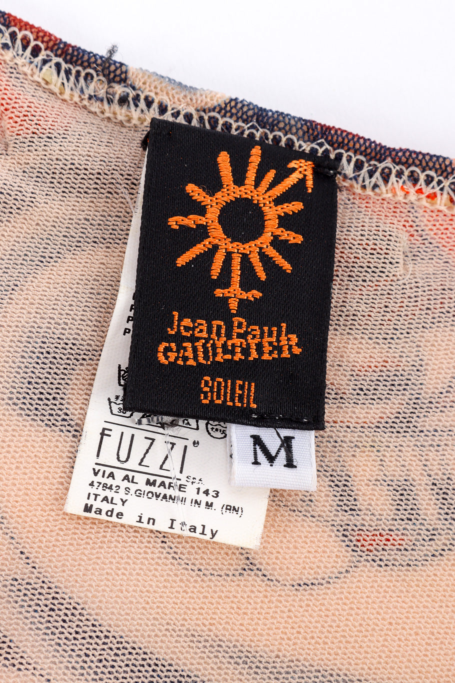 Jean Paul Gaultier 2012 S/S Soleil Tattoo Dress label @recessla