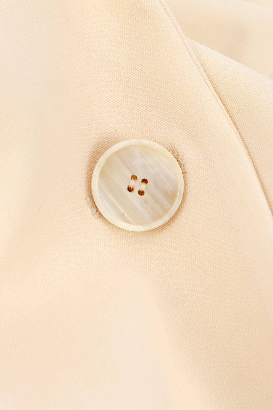 Jean Paul Gaultier Open Back Blazer button closeup @recessla