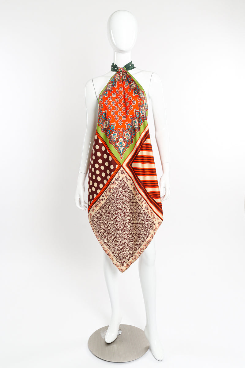 Silk Halter Scarf Wrap Top by Jean Paul Gaultier on mannequin @recessla