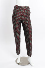 Vintage Jean Paul Gaultier Paisley Brocade Pant front view on mannequin @recessla