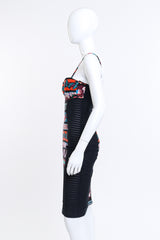 Bodycon bustier dress by Jean Paul Gaultier Soleil on mannequin side @recess LA