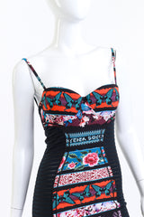 Bodycon bustier dress by Jean Paul Gaultier Soleil on mannequin close @recess LA