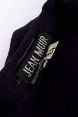 Vintage Jean Muir Tie-Front Cape signature label @recess la