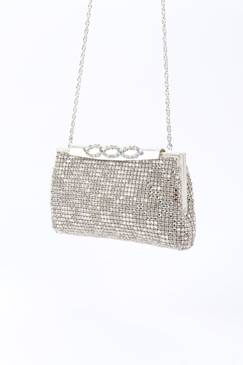 Vintage Johann Becker Rhinestone Clutch Bag front @recessla