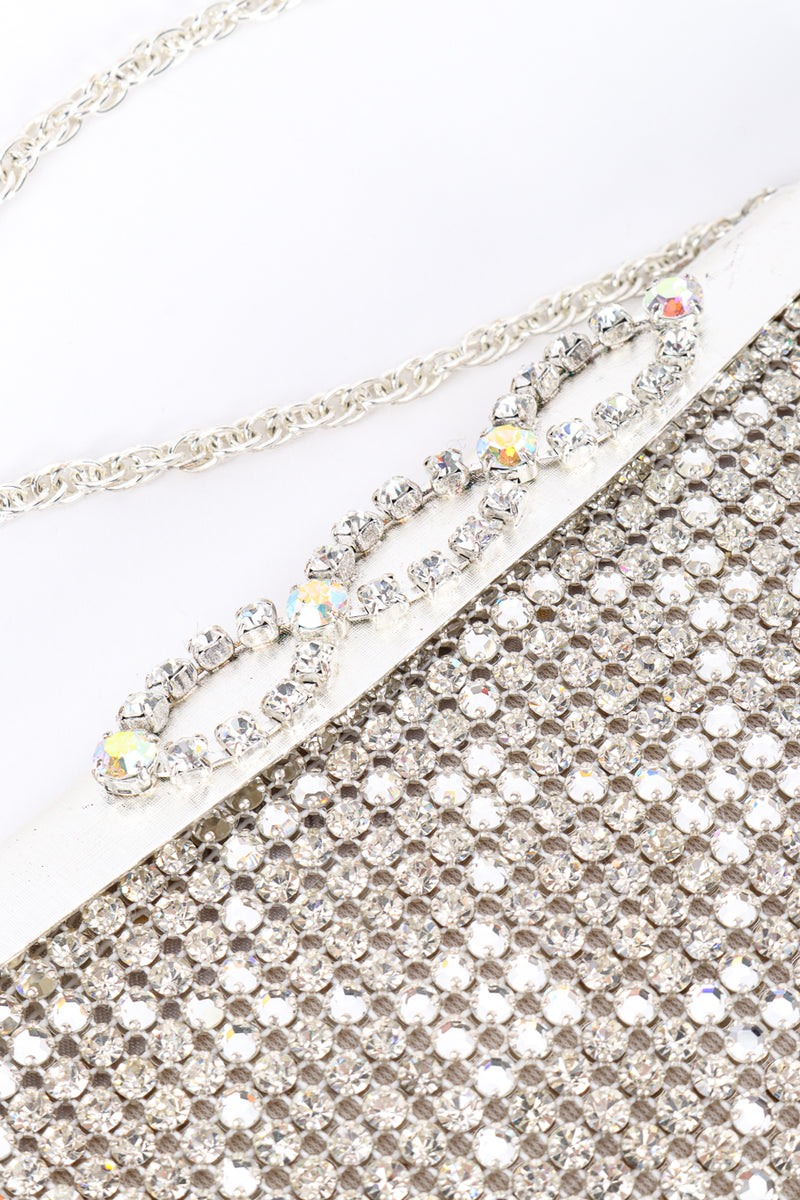 Vintage Johann Becker Rhinestone Clutch Bag crystal at closure @recessla