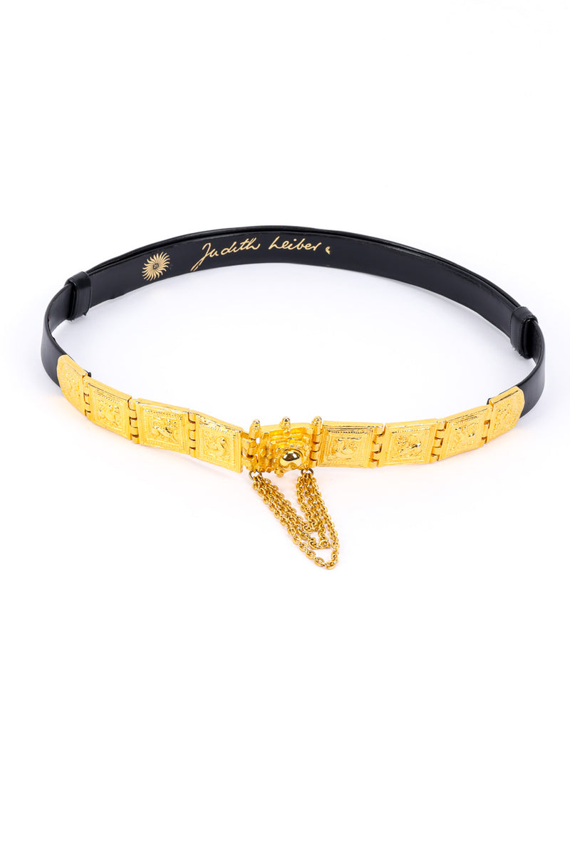 Tiled Chain Drape Slide Belt by Judith Leiber @recessla