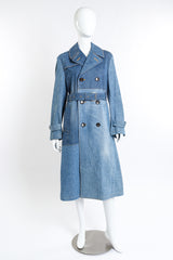 Junya Watanabe Indigo Denim Trench Coat front @recess la