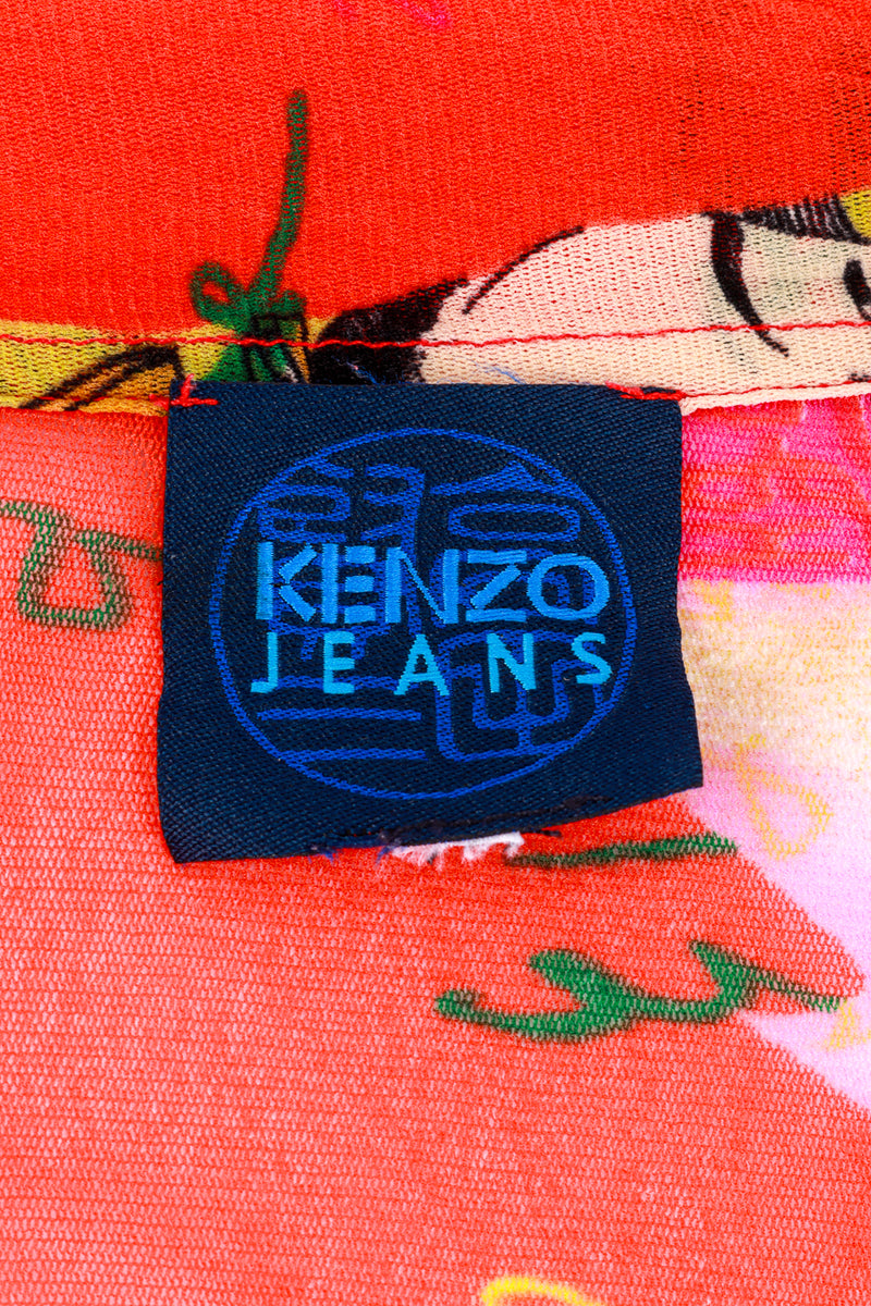 Kenzo Tokyo Nights Mesh Shirt & Pants Set label @RECESS LA