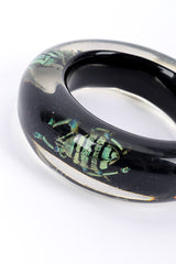 Kolos Designs Iridescent Beetle Lucite Cuff II beetle closeup @recessla