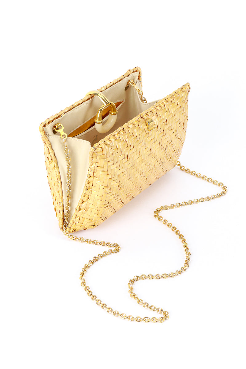 Koret Willow Weave Shoulder Clutch open @RECESS LA