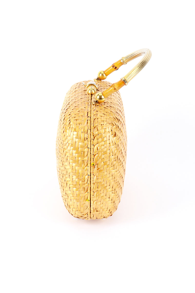 Koret Basketweave Bamboo Handbag side @RECESS LA