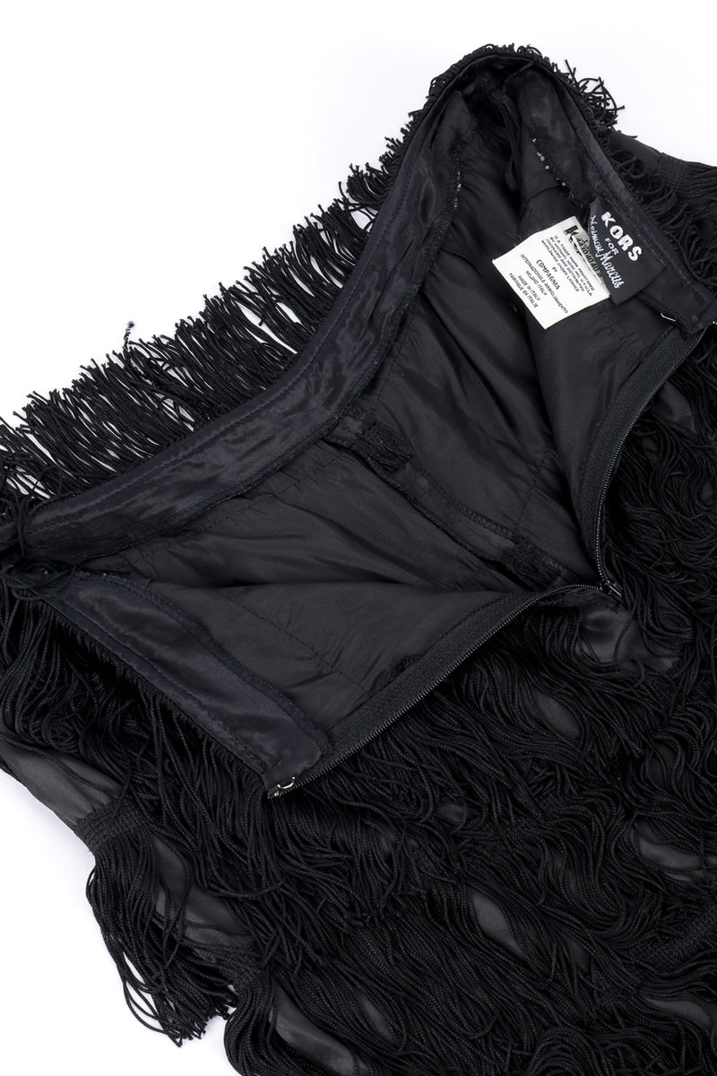 Vintage Kors Fringe Pants back unzipped @recessla