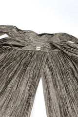 Vintage Krizia Metallic Duster interior view of vent @recessla