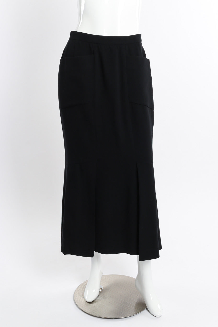 Vintage Karl Lagerfeld Two Pocket Slits Skirt front on mannequin @recessla