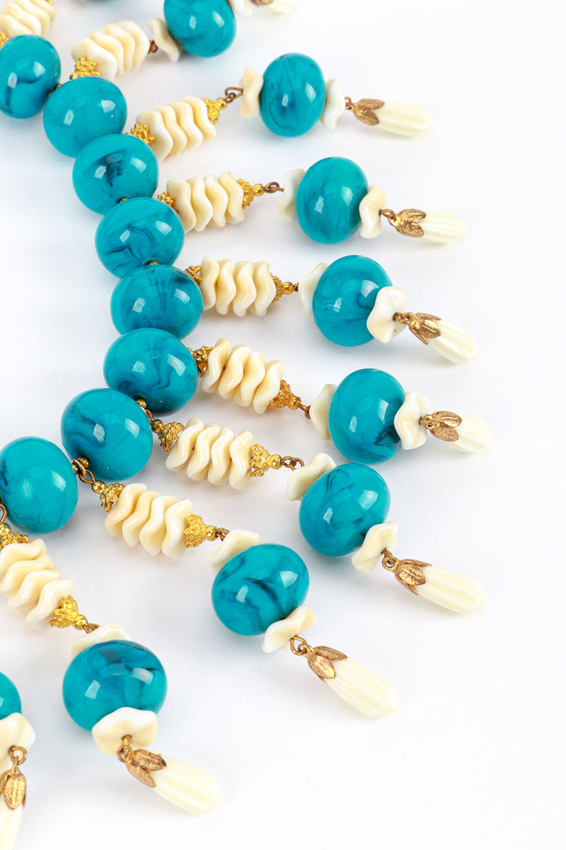 William de Lillo Turquoise Bead Collar Necklace detail @RECESS LA