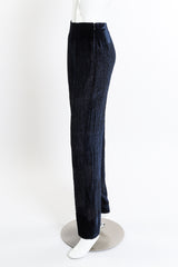 Vintage Krizia Velvet Burnout Pant side on mannequin @recessla