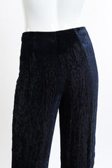 Vintage Krizia Velvet Burnout Pant back on mannequin closeup @recessla