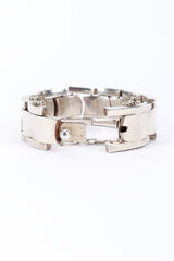 Sterling Silver Flat Link Bracelet by Antonio Pineda open @Recess LA