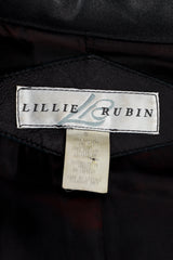 Lillie Rubin Leopard & Lion Leather Jacket label @RECESS LA