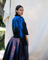 Vintage Apropos Beaded Crop Jacket on model @recessla