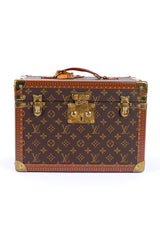 Vintage Louis Vuitton Classic Monogram Vanity Case front view @Recessla