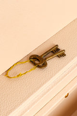 Vintage Louis Vuitton Classic Monogram Vanity Case key closeup @Recessla