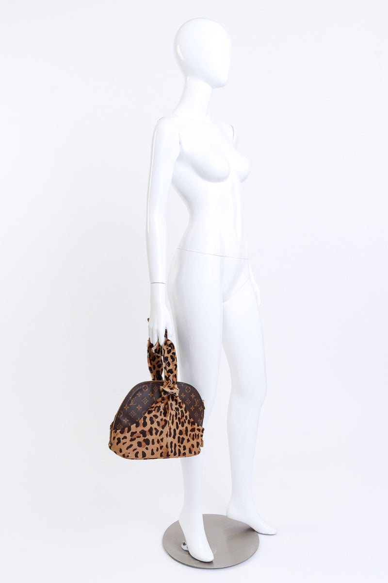 Louis Vuitton x Alaïa 1996 "La Centenaire" Leopard Print Alma Bag mannequin @RECESS LA