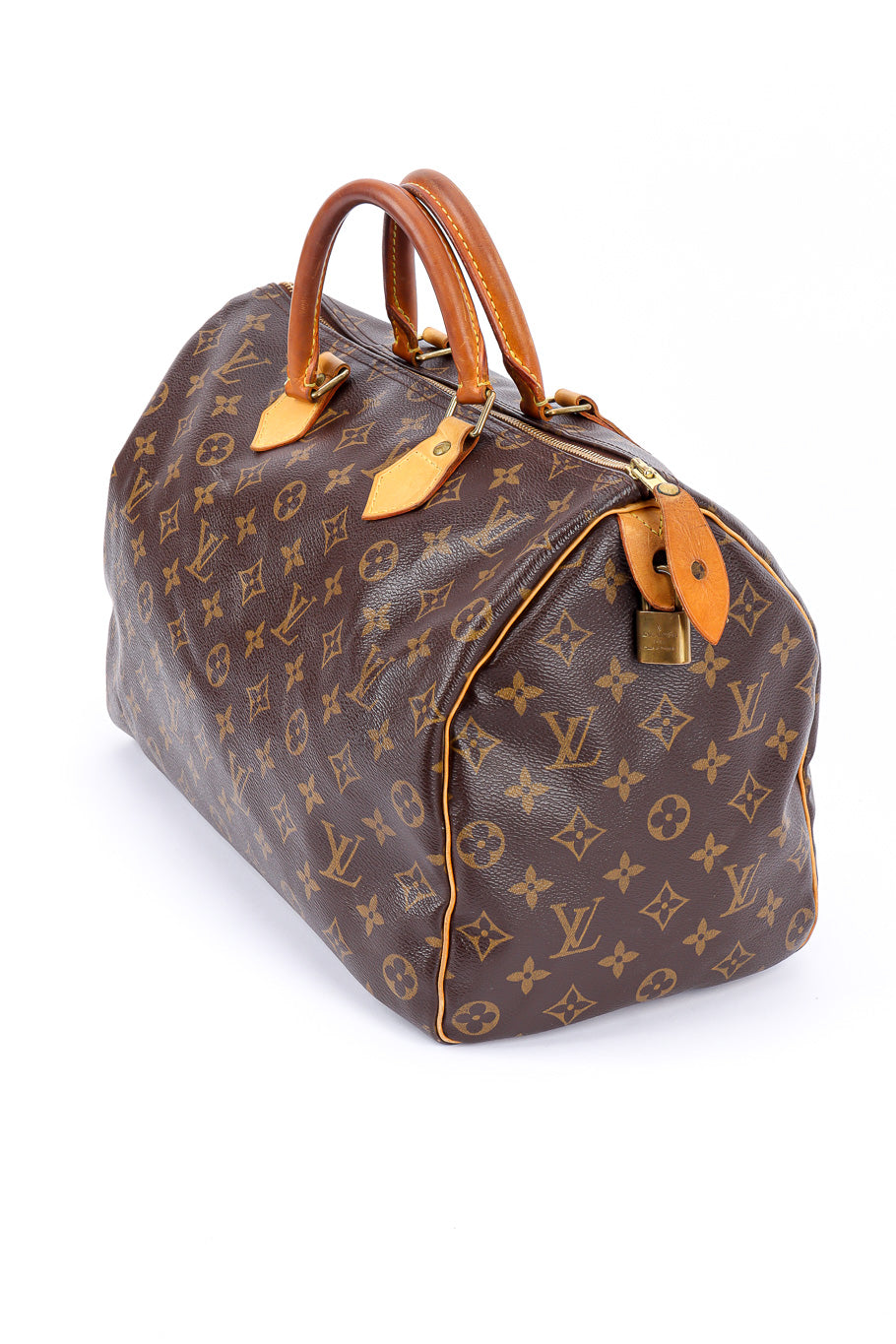 Vintage Louis Vuitton Classic Monogram Speedy 35 Bag 3/4 view @Recessla