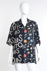 Louis Vuitton Galaxy Button Down front on mannequin @recess la