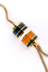 Lanvin Barrel Pendant Lariat Necklace large pendant closeup @recessla