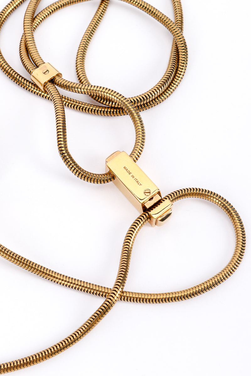 Lanvin Barrel Pendant Lariat Necklace origin @recessla