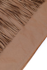 Vintage Lanvin Tiered Fringe Skirt hem closeup @recessla