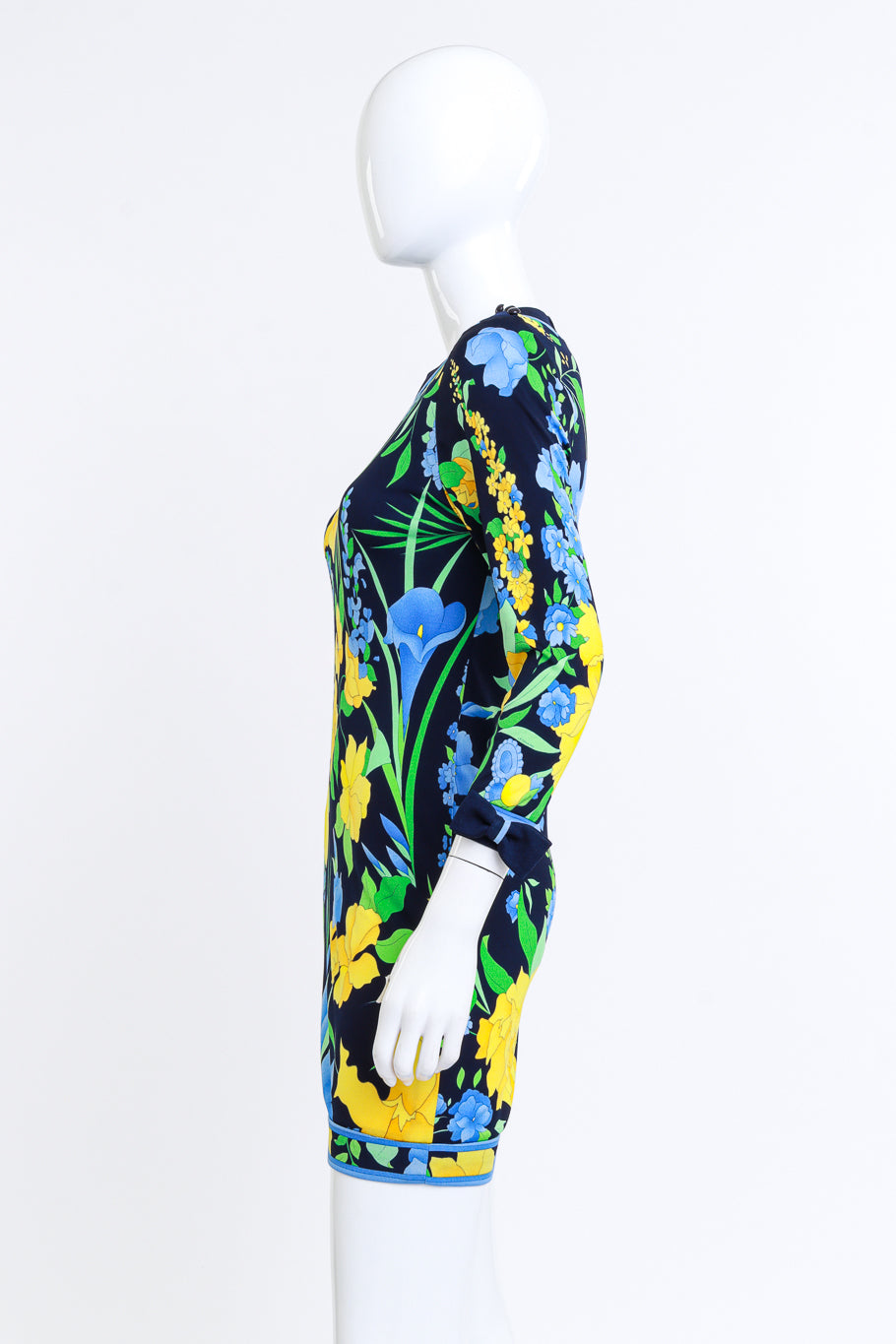 Leonard Forget-Me-Nots Floral Mini Dress on mannequin @RECESS LA