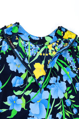 Leonard Forget-Me-Nots Floral Mini Dress open @RECESS LA