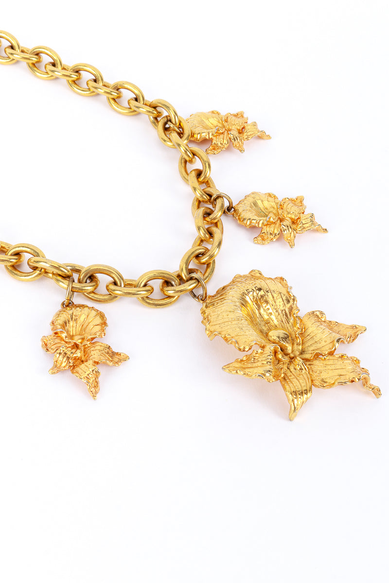 Leonard Golden Orchid Collar Necklace detail @RECESS LA