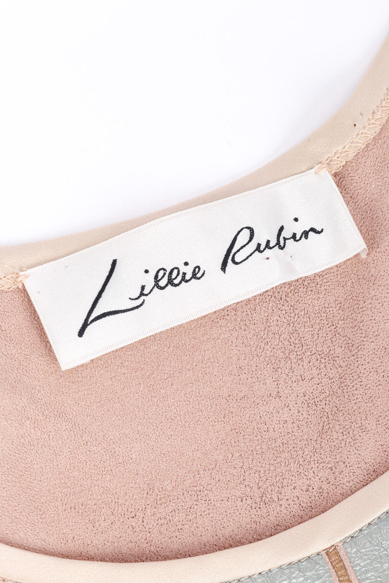 Suede Tank & Vest Set by Lillie Rubin tank label @recessla