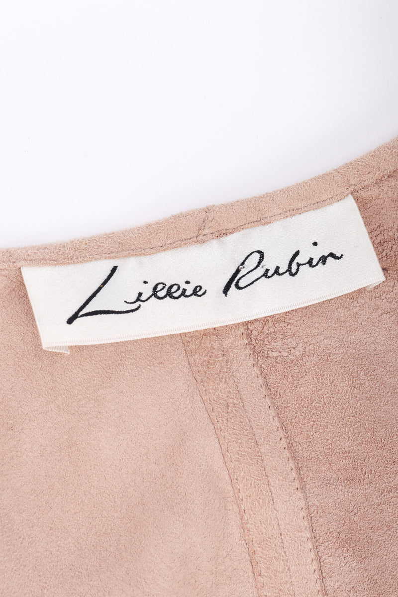 Suede Tank & Vest Set by Lillie Rubin vest label @recessla