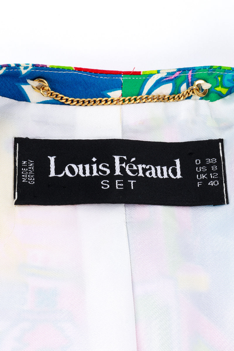 Louis Feraud Ancient Greece Three Piece Set label @RECESS LA