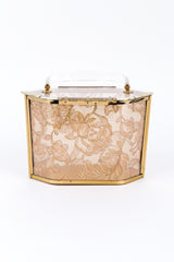 Vintage Majestic Lace Lucite Box Bag back @recess la