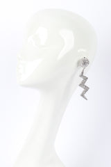 Marie Monsod Thunderbolt Earrings on mannequin @recessla