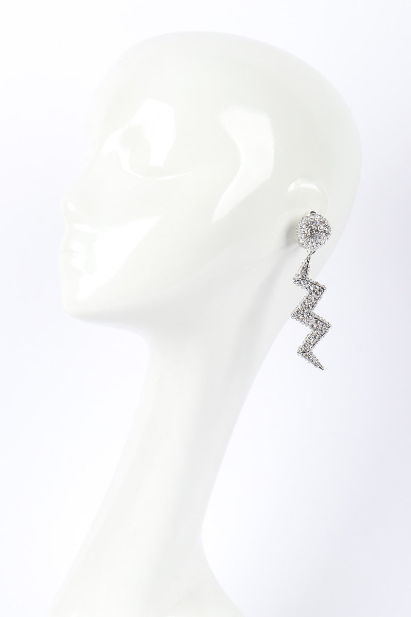 Marie Monsod Thunderbolt Earrings on mannequin @recessla