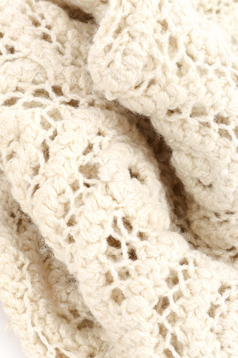 Vintage Matsuda Crochet Sweater fabric closeup @recess la