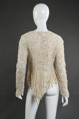 Vintage Matsuda Crochet Sweater back on mannequin @recess la