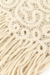 Vintage Matsuda Crochet Sweater crochet and fringe closeup @recess la