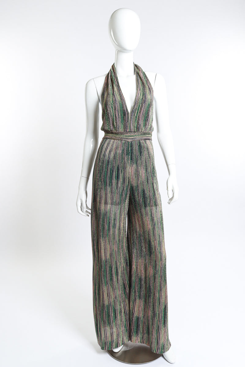 Missoni Lurex Halterneck Jumpsuit front mannequin @RECESS LA