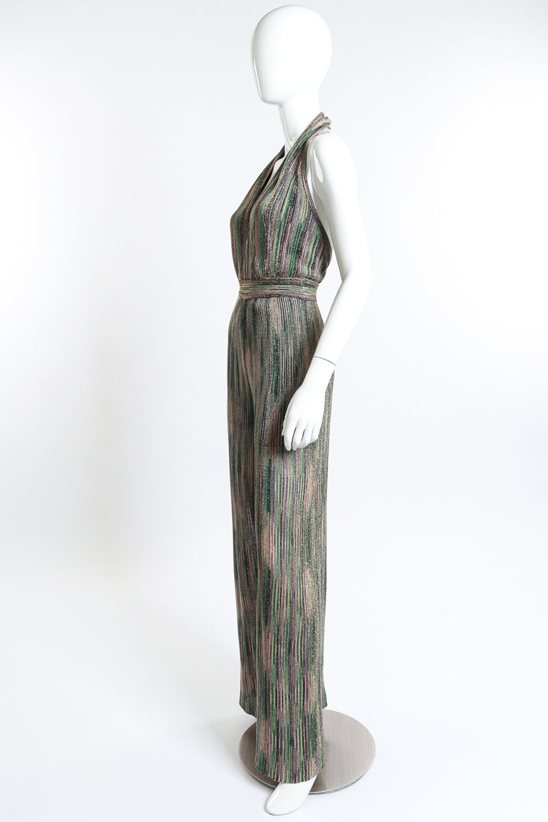 Missoni Lurex Halterneck Jumpsuit side mannequin @RECESS LA