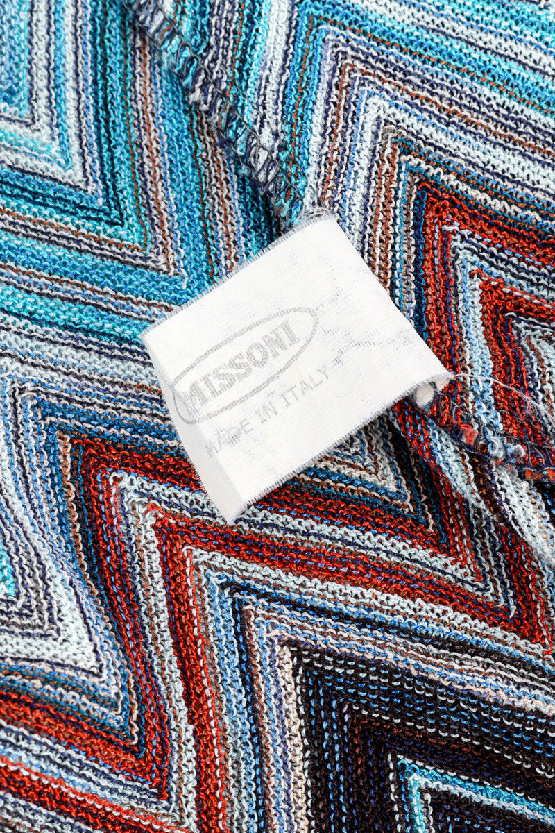 Missoni Chevron Knit Button Up signature label @recess la