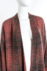 Missoni Plaid Striped Knit Duster front on mannequin closeup @recess la