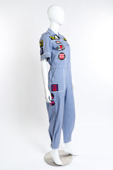 Miu Miu 2018 Resort Patch Coveralls left side on mannequin @recess la